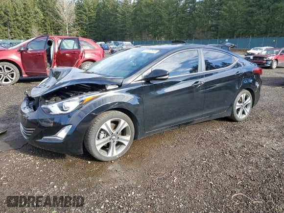 2015 Hyundai Elantra Sport with VIN KMHDH4AH3FU371835, listed as a Copart auction lot 44447515 with 72,397 mi miles and Salvage title. Bid and sale history available at DreamBid. Image 1.