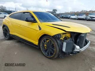 2023 Lamborghini Urus S with VIN ZPBUB3ZL1PLA24058, listed as a IAAI auction lot 41686367 with 15,346 mi miles and . Bid and sale history available at DreamBid. Image 1.