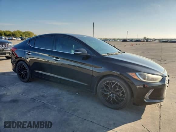 2017 Hyundai Elantra Value Edition with VIN 5NPD84LF3HH018184, listed as a Copart auction lot 90421175 with 123,894 mi miles and Clean title. Bid and sale history available at DreamBid. Image 4.