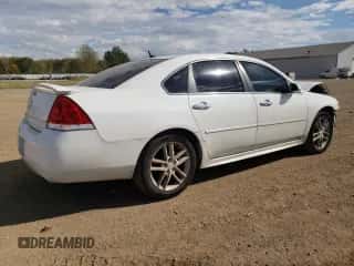 2013 Chevrolet Impala LTZ with VIN 2G1WC5E38D1243768, listed as a Copart auction lot 82187085 with 124,650 mi miles and Salvage title. Bid and sale history available at DreamBid. Image 3.
