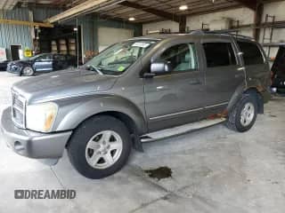 2005 Dodge Durango Limited with VIN 1D4HB58D45F546244, listed as a Copart auction lot 66010635 with 216,104 mi miles and Salvage title. Bid and sale history available at DreamBid. Image 1.