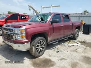2014 Chevrolet Silverado 1500 LT with VIN 3GCUKREC8EG254058, listed as a Copart auction lot 65803385 with Not provided miles and Salvage title. Bid and sale history available at DreamBid. Image 1.