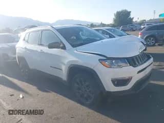2021 Jeep Compass 80th Anniversary with VIN 3C4NJDEB0MT595610, listed as a IAAI auction lot 43220698 with 92,251 mi miles and . Bid and sale history available at DreamBid. Image 1.
