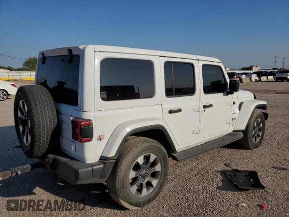 2021 Jeep Wrangler Unlimited Sahara High Altitude with VIN 1C4HJXEG4MW647079, listed as a Copart auction lot 80202154 with 92,490 mi miles and Clean title. Bid and sale history available at DreamBid. Image 3.