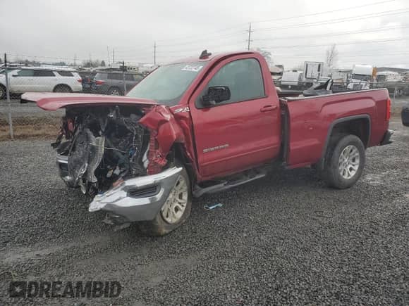 2018 GMC Sierra 1500 SLE с VIN 1GTN2MEC0JZ136734, выставлен на аукционе Copart как лот 43722745 с пробегом Не указан миль и На запчасти • Non repairable. История ставок и продаж доступна на DreamBid. Изображение 1.