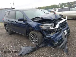 2022 Honda Passport EX-L с VIN 5FNYF8H52NB010909, выставлен на аукционе IAAI как лот 42439973 с пробегом 24 696 миль миль и . История ставок и продаж доступна на DreamBid. Изображение 1.