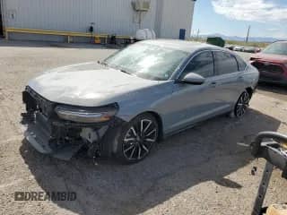2025 Honda Accord Touring with VIN 1HGCY2F80SA001565, listed as a Copart auction lot 68222955 with 11,566 mi miles and Salvage title. Bid and sale history available at DreamBid. Image 1.