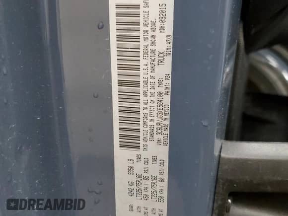 2019 Ram ProMaster Cargo с VIN 3C6URVJG3KE564100, выставлен на аукционе Copart как лот 59939035 с пробегом 87 281 миль миль и Списание • Salvage title. История ставок и продаж доступна на DreamBid. Изображение 14.