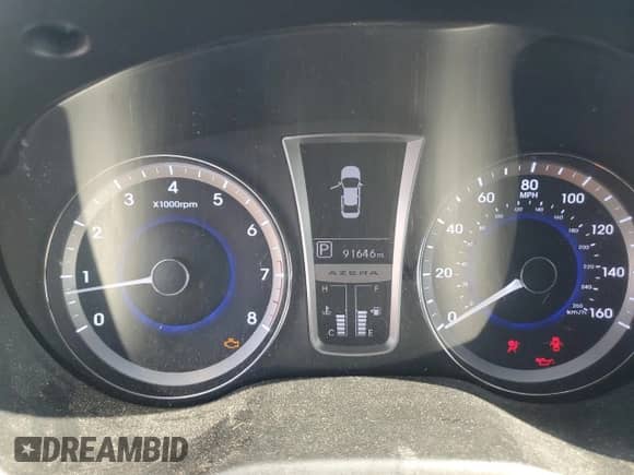 2013 Hyundai Azera с VIN KMHFG4JG1DA219490, выставлен на аукционе Copart как лот 81944785 с пробегом 91 646 миль миль и Чистый • Clean title. История ставок и продаж доступна на DreamBid. Изображение 9.