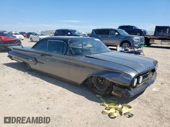 1960 Chevrolet Impala с VIN 01837S121146, выставлен на аукционе Copart как лот 80715075 с пробегом 6 993 миль миль и Списание • Salvage title. История ставок и продаж доступна на DreamBid. Изображение 4.