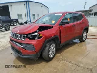 2024 Jeep Compass Sport with VIN 3C4NJDAN9RT156834, listed as a Copart auction lot 60320485 with Not provided miles and Clean title. Bid and sale history available at DreamBid. Image 1.