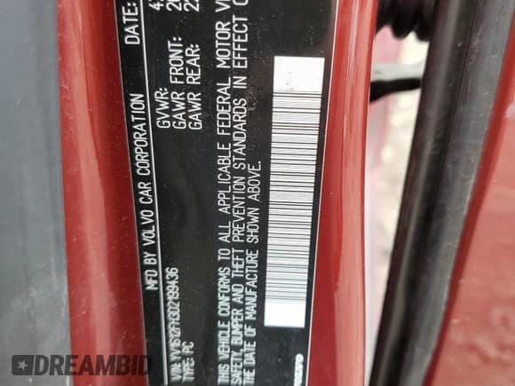 2013 Volvo S60 T5 с VIN YV1612FH3D2199436, выставлен на аукционе Copart как лот 81799605 с пробегом 181 377 миль миль и Списание • Salvage title. История ставок и продаж доступна на DreamBid. Изображение 12.