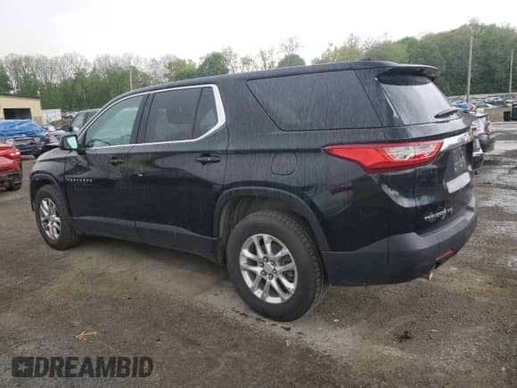 2021 Chevrolet Traverse LS with VIN 1GNEVFKW9MJ233894, listed as a Copart auction lot 55299425 with 55,325 mi miles and Salvage title. Bid and sale history available at DreamBid. Image 2.