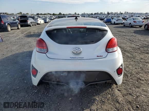 2016 Hyundai Veloster Turbo with VIN KMHTC6AEXGU289985, listed as a Copart auction lot 82231985 with 194,899 mi miles and Salvage title. Bid and sale history available at DreamBid. Image 6.