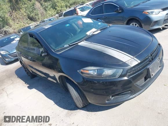 2016 Dodge Dart SXT Sport Blacktop with VIN 1C3CDFFA3GD802019, listed as a IAAI auction lot 43479786 with 196,950 mi miles and . Bid and sale history available at DreamBid. Image 1.