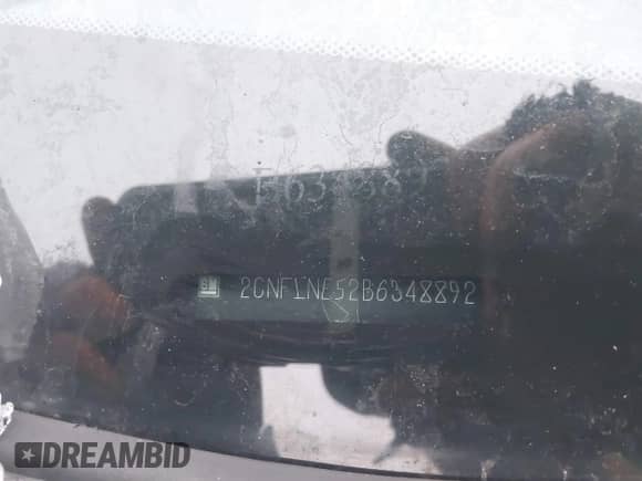 2011 Chevrolet Equinox 2LT with VIN 2CNFLNE52B6348892, listed as a IAAI auction lot 41298246 with 211,302 mi miles and . Bid and sale history available at DreamBid. Image 9.