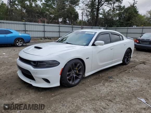 2020 Dodge Charger Scat Pack z VIN 2C3CDXGJ4LH126875, wystawiony jako Copart lot #86603365 z przebiegiem 65 843 mil mil oraz Szkoda całkowita • Salvage title. Historia ofert i sprzedaży dostępna na DreamBid. Obrazek 1.