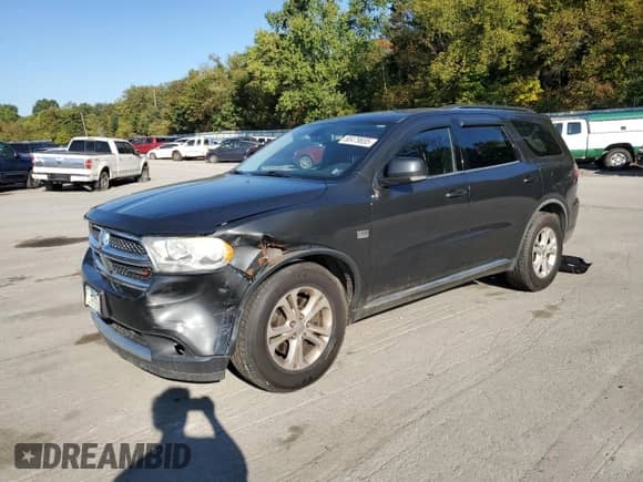 2011 Dodge Durango Crew with VIN 1D4SE4GT1BC595706, listed as a Copart auction lot 80479655 with 202,344 mi miles and Salvage title. Bid and sale history available at DreamBid. Image 1.