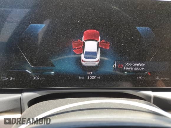 2024 BMW i4 eDrive35 with VIN WBY43AW04RFR59223, listed as a Copart auction lot 70545195 with 30,051 mi miles and Salvage title. Bid and sale history available at DreamBid. Image 9.