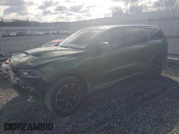 2021 Dodge Durango with VIN NCS107176, listed as a Copart auction lot 81424483 with 58,734 mi miles and Salvage title. Bid and sale history available at DreamBid. Image 1.