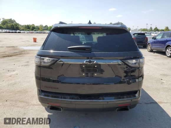 2020 Chevrolet Traverse Premier with VIN 1GNERKKWXLJ142385, listed as a Copart auction lot 71355955 with 85,397 mi miles and Salvage title. Bid and sale history available at DreamBid. Image 6.