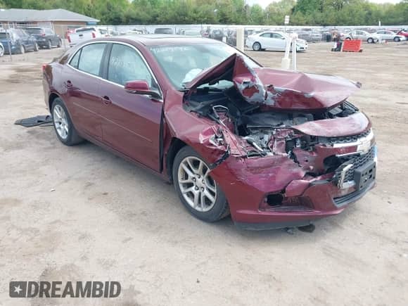 2015 Chevrolet Malibu LT with VIN 1G11C5SL1FF151198, listed as a IAAI auction lot 42259586 with 136,568 mi miles and . Bid and sale history available at DreamBid. Image 1.