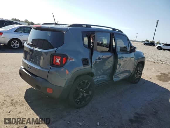 2018 Jeep Renegade Altitude with VIN ZACCJABB0JPH39718, listed as a Copart auction lot 80542675 with 80,587 mi miles and Salvage title. Bid and sale history available at DreamBid. Image 3.