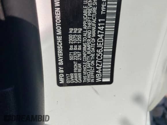 2018 BMW 4 Series 440i xDrive z VIN WBA4Z7C56JED47411, wystawiony jako Copart lot #67301965 z przebiegiem 41 451 mil mil oraz Szkoda całkowita • Salvage title. Historia ofert i sprzedaży dostępna na DreamBid. Obrazek 12.