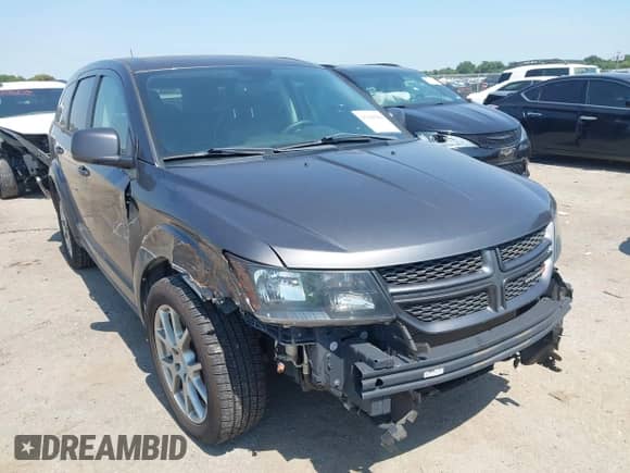 2015 Dodge Journey R/T with VIN 3C4PDDEG5FT593771, listed as a IAAI auction lot 43186280 with 114,639 mi miles and . Bid and sale history available at DreamBid. Image 1.