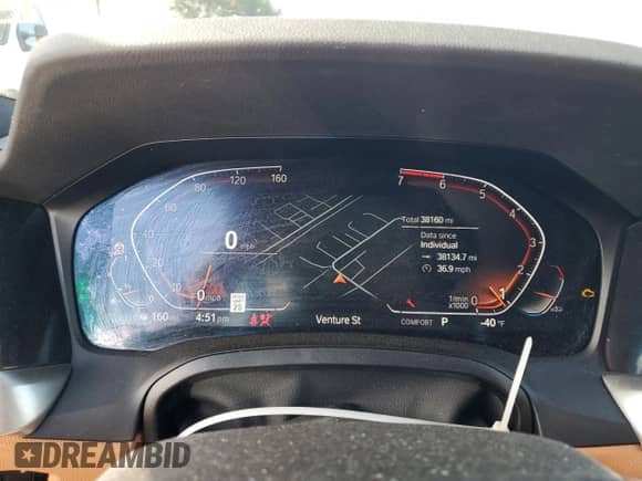 2023 BMW 4 Series 430i z VIN WBA63AV04PFN30895, wystawiony jako Copart lot #57514665 z przebiegiem 38 160 mil mil oraz Szkoda całkowita • Salvage title. Historia ofert i sprzedaży dostępna na DreamBid. Obrazek 9.