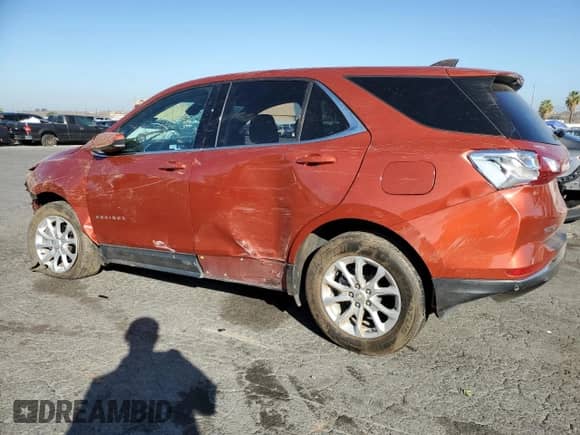 2020 Chevrolet Equinox LT с VIN 2GNAXKEV1L6159578, выставлен на аукционе Copart как лот 82167715 с пробегом 62 682 миль миль и Списание • Salvage title. История ставок и продаж доступна на DreamBid. Изображение 2.