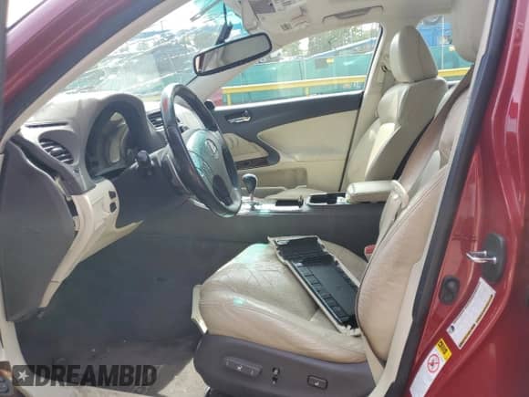 2010 Lexus IS 250 z VIN JTHCF5C22A5036717, wystawiony jako Copart lot #81507645 z przebiegiem Nie podano mil oraz Nie do naprawy • Non repairable. Historia ofert i sprzedaży dostępna na DreamBid. Obrazek 7.