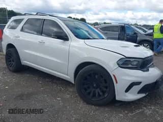 2021 Dodge Durango GT Plus with VIN 1C4RDJDG4MC558916, listed as a IAAI auction lot 43166286 with 59,109 mi miles and . Bid and sale history available at DreamBid. Image 1.