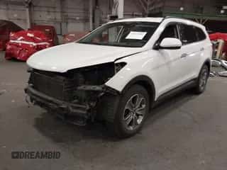 2016 Hyundai Santa Fe SE with VIN KM8SMDHF9GU155898, listed as a IAAI auction lot 43057402 with 118,444 mi miles and . Bid and sale history available at DreamBid. Image 2.