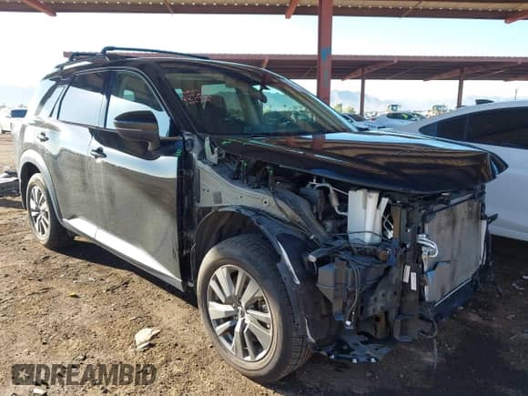 2022 Nissan Pathfinder SV with VIN 5N1DR3BA2NC205741, listed as a IAAI auction lot 43461248 with 116,967 mi miles and . Bid and sale history available at DreamBid. Image 1.