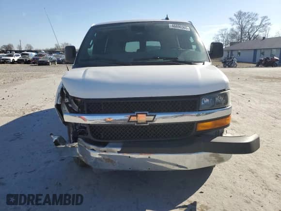 2019 Chevrolet Express Passenger LT with VIN 1GAZGPFG6K1288418, listed as a Copart auction lot 46890365 with 163,661 mi miles and Salvage title. Bid and sale history available at DreamBid. Image 5.