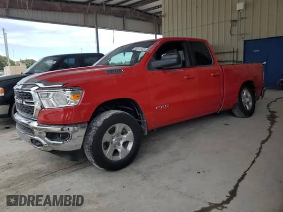 2022 Ram 1500 Big Horn with VIN 1C6RRFBG3NN279231, listed as a Copart auction lot 52372485 with 56,054 mi miles and Non repairable. Bid and sale history available at DreamBid. Image 1.