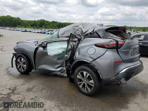 2021 Nissan Murano SV with VIN 5N1AZ2BJ2MC112407, listed as a Copart auction lot 55854235 with Not provided miles and Salvage title. Bid and sale history available at DreamBid. Image 2.