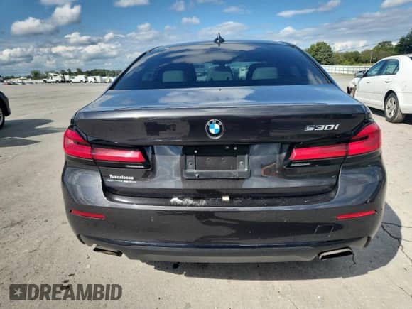 2021 BMW 5 Series 530i with VIN WBA53BH07MCF22724, listed as a Copart auction lot 84375635 with 50,410 mi miles and Clean title. Bid and sale history available at DreamBid. Image 6.