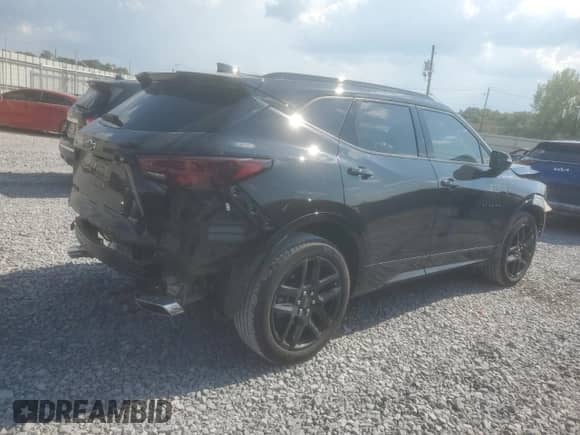 2024 Chevrolet Blazer RS with VIN 3GNKBERS9RS274136, listed as a Copart auction lot 69145325 with 22,018 mi miles and Salvage title. Bid and sale history available at DreamBid. Image 3.