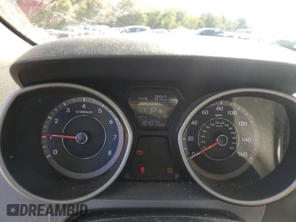 2016 Hyundai Elantra Limited with VIN KMHDH4AE7GU637638, listed as a Copart auction lot 71639425 with 184,070 mi miles and Salvage title. Bid and sale history available at DreamBid. Image 9.