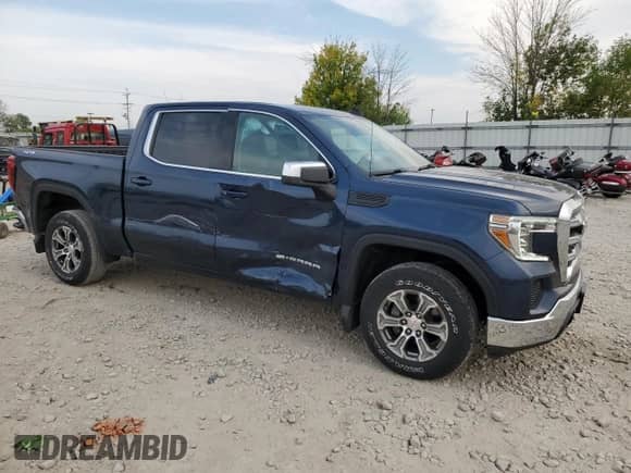 2021 GMC Sierra 1500 SLE with VIN 3GTP9BEK3MG109998, listed as a Copart auction lot 71295624 with 62,017 mi miles and Non repairable. Bid and sale history available at DreamBid. Image 4.