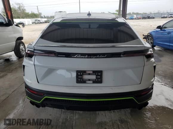 2021 Lamborghini Urus with VIN ZPBUA1ZL3MLA13128, listed as a Copart auction lot 62665225 with Not provided miles and Salvage title. Bid and sale history available at DreamBid. Image 6.
