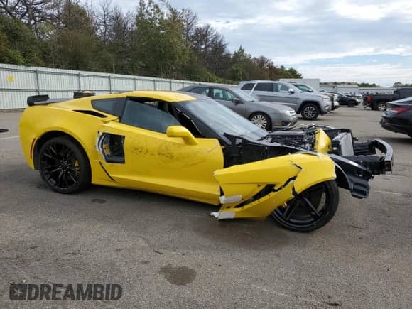 2019 Chevrolet Corvette Z06 3LZ with VIN 1G1YU2D60K5601943, listed as a Copart auction lot 74109314 with Not provided miles and Clean title. Bid and sale history available at DreamBid. Image 4.