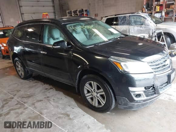2015 Chevrolet Traverse LT with VIN 1GNKVHKD7FJ287503, listed as a IAAI auction lot 43138804 with 162,271 mi miles and . Bid and sale history available at DreamBid. Image 1.