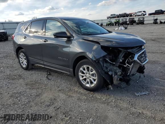 2020 Chevrolet Equinox LT with VIN 2GNAXJEV9L6273452, listed as a Copart auction lot 84884675 with 57,225 mi miles and Salvage title. Bid and sale history available at DreamBid. Image 4.