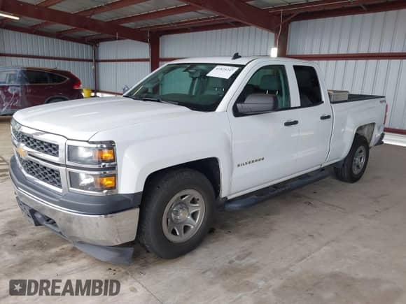 2014 Chevrolet Silverado 1500 Work Truck z VIN 1GCVKPEH7EZ313525, wystawiony jako IAAI lot #41825247 z przebiegiem 227 392 mil mil oraz . Historia ofert i sprzedaży dostępna na DreamBid. Obrazek 2.