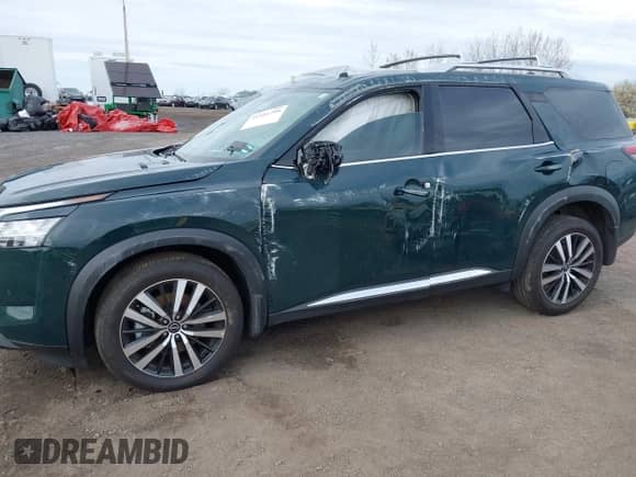 2024 Nissan Pathfinder Platinum с VIN 5N1DR3DJ7RC299781, выставлен на аукционе IAAI как лот 41951795 с пробегом 6 483 миль миль и . История ставок и продаж доступна на DreamBid. Изображение 6.