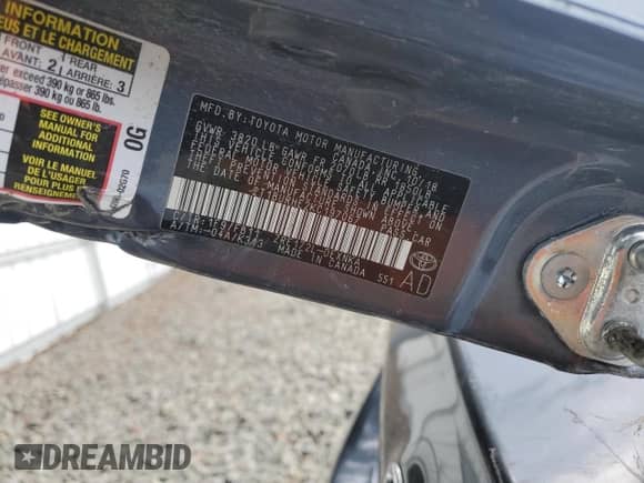 2019 Toyota Corolla LE с VIN 2T1BURHE2KC197067, выставлен на аукционе Copart как лот 68701755 с пробегом Не указан миль и Списание • Salvage title. История ставок и продаж доступна на DreamBid. Изображение 13.