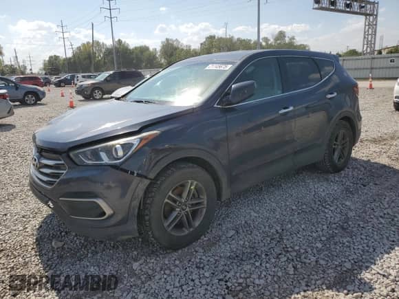 2017 Hyundai Santa Fe 2.4L with VIN 5XYZTDLB6HG441771, listed as a Copart auction lot 81745675 with 136,514 mi miles and Salvage title. Bid and sale history available at DreamBid. Image 1.